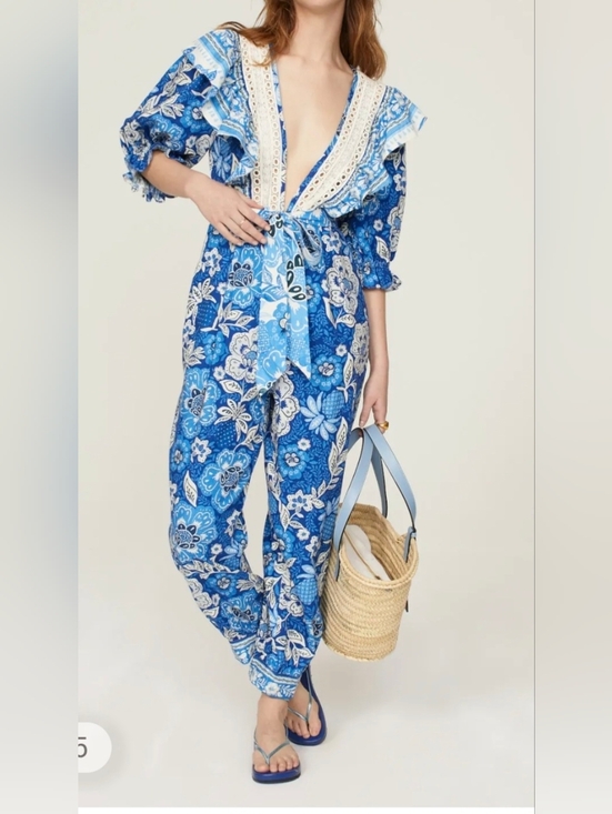 FARM Rio Pants - NWOT Farm Rio Full Of Flowers Jumpsuit